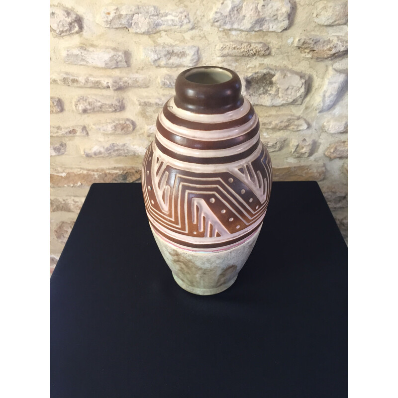 Vase art déco vintage mougin nancy de Géo Condé