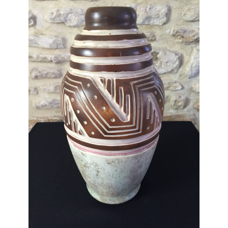 Art deco vintage mougin nancy vase by Geo Condé