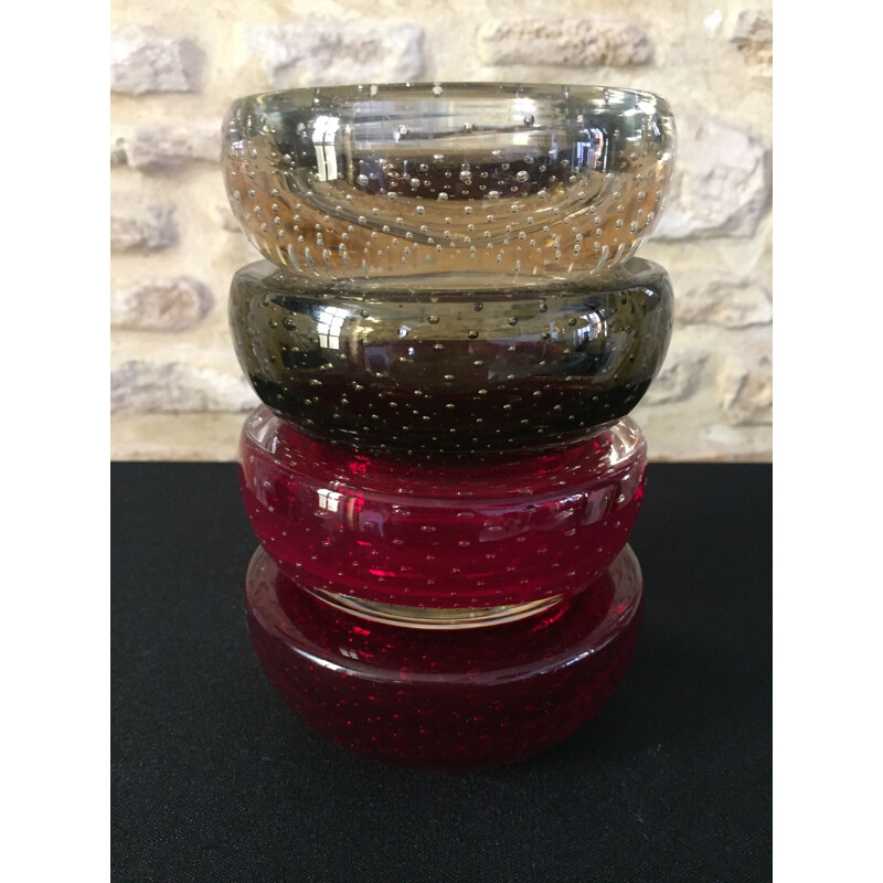 Set of 4 vintage glass trinkets