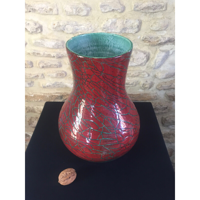 Vaso in ceramica vintage di Accolay