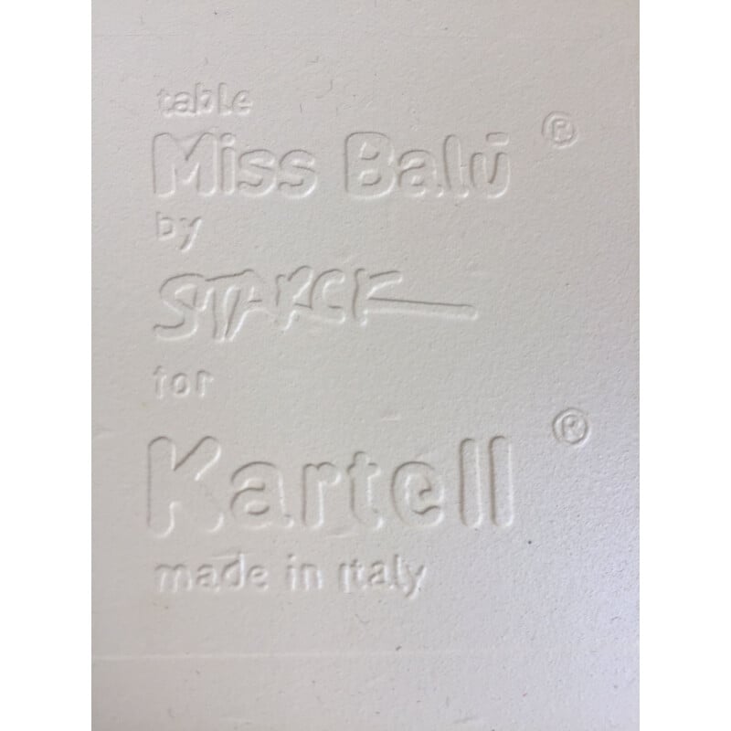 Miss Balu vintage table by Philippe Starck for Kartell, 1990