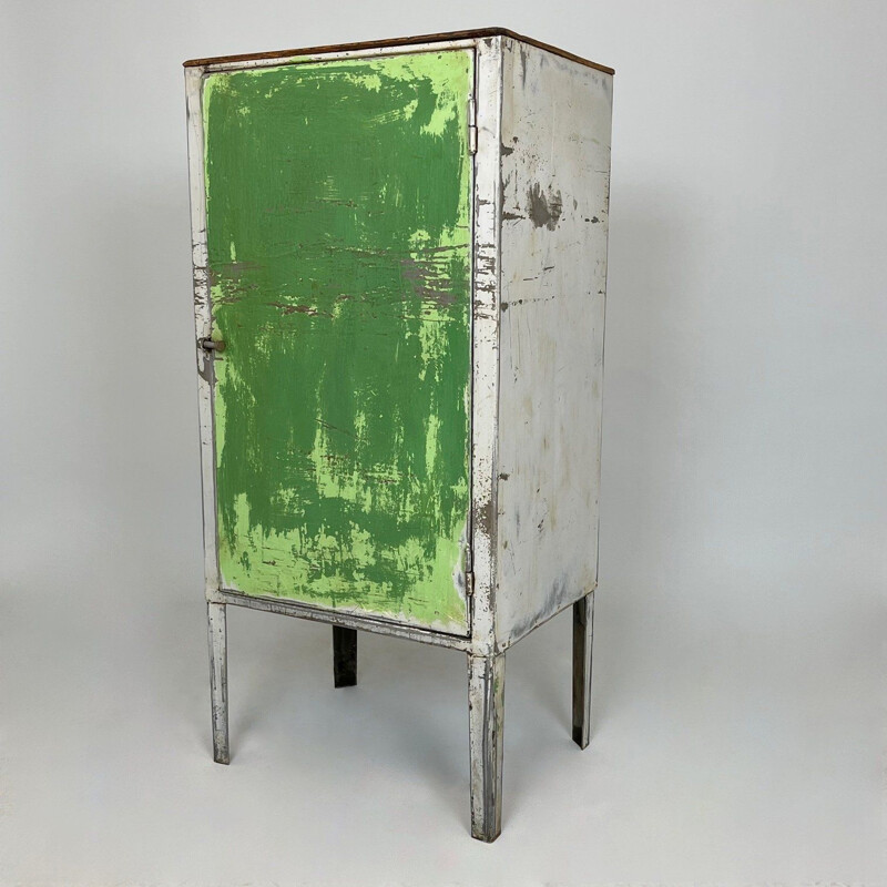 Vintage metal cabinet, Czechoslovakia