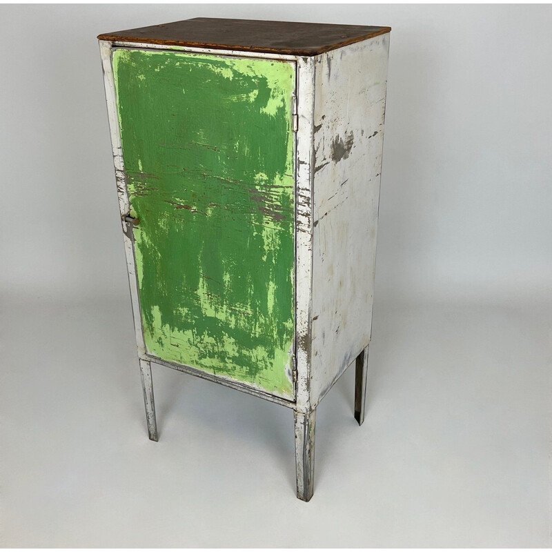 Vintage metal cabinet, Czechoslovakia