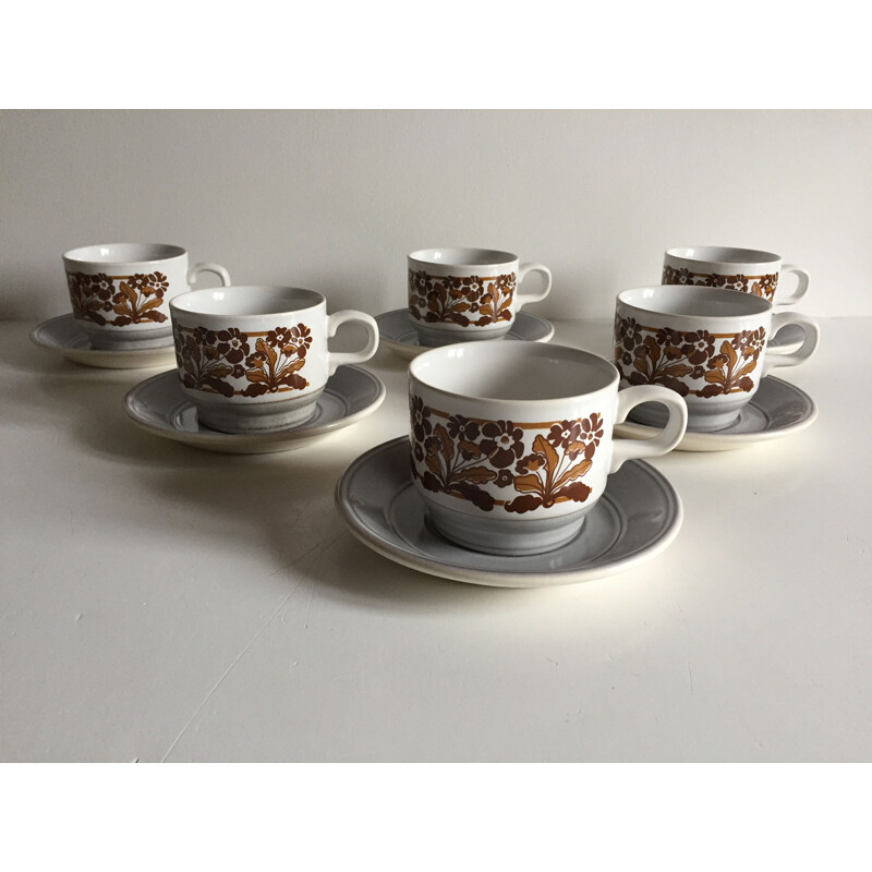 Conjunto de café em cerâmica Vintage da Kiln Craft