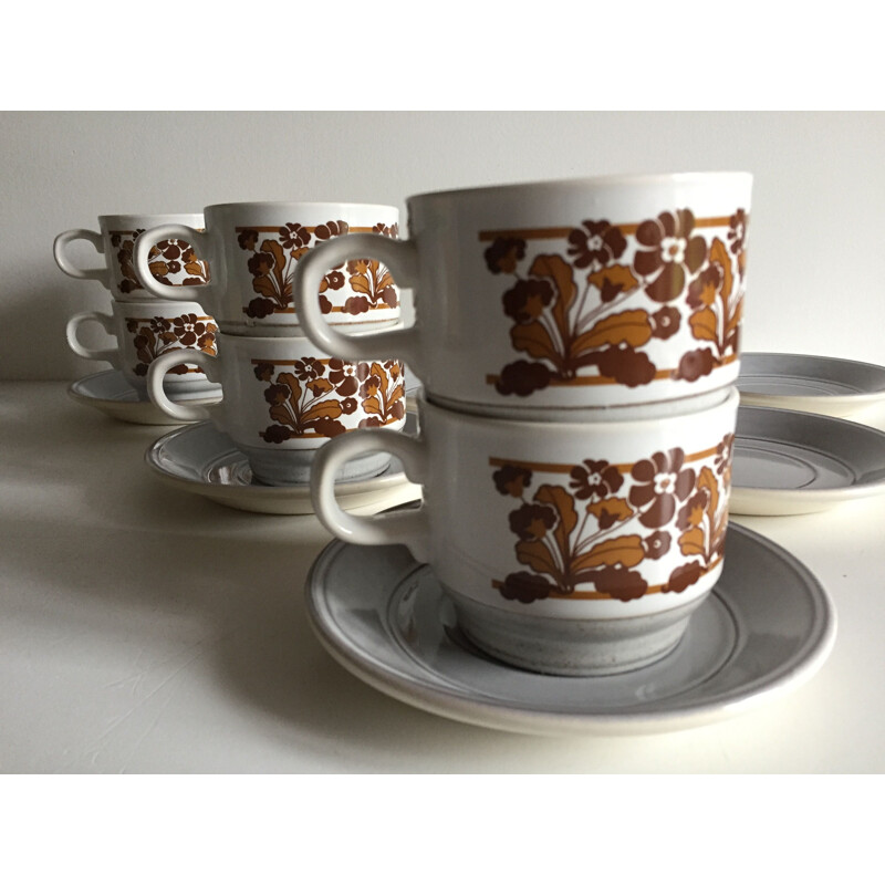 Conjunto de café em cerâmica Vintage da Kiln Craft