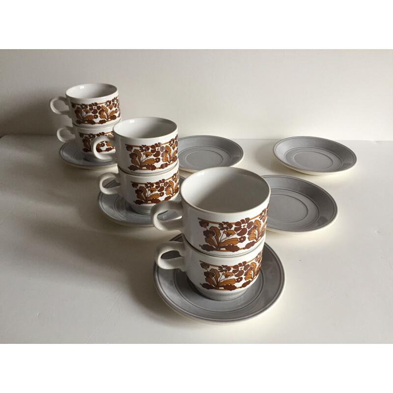 Juego de café de cerámica vintage de Kiln Craft