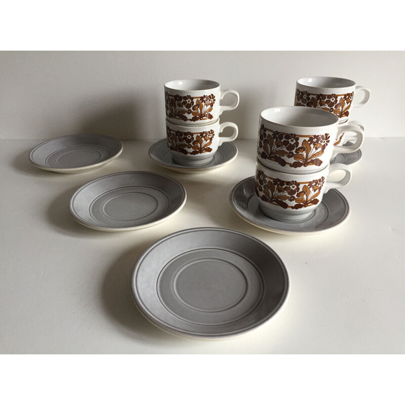 Conjunto de café em cerâmica Vintage da Kiln Craft