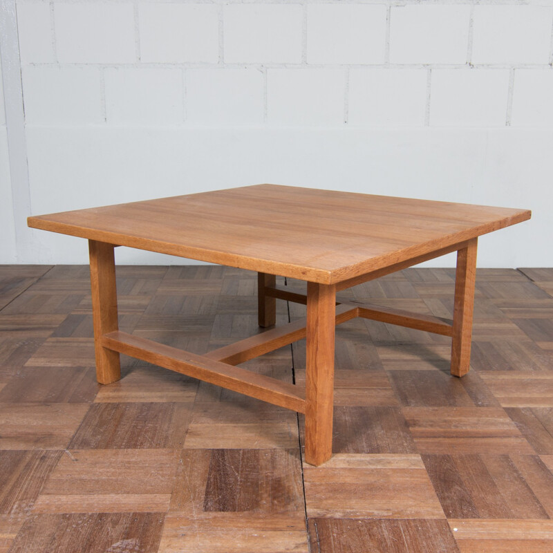 Ensemble de fauteuil et table "GE 290" Getama en tissu vert, Hans J. WEGNER - 1950