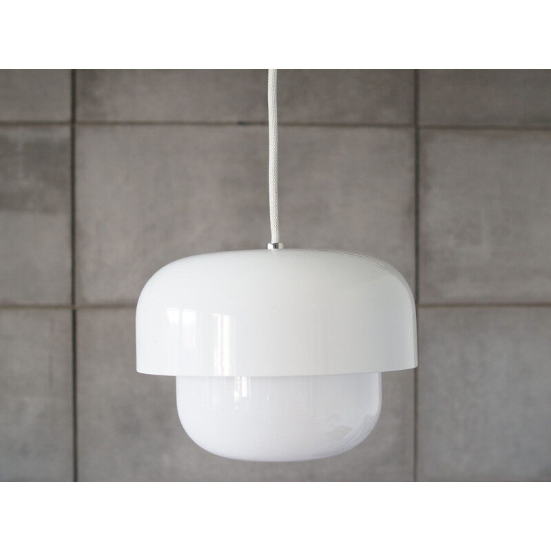 Vintage white pendant lamp, Denmark 1990s