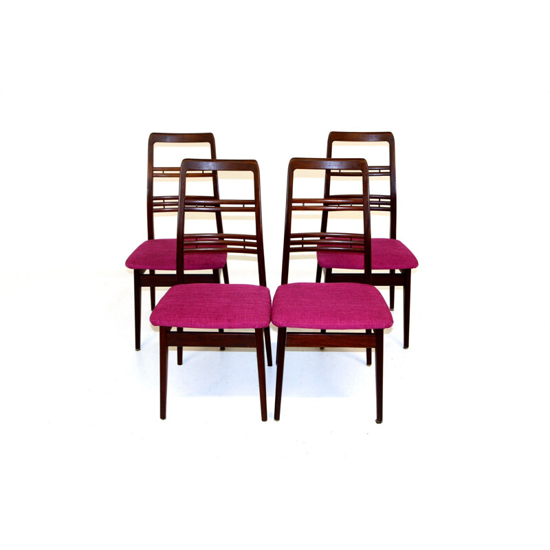 Set of 4 vintage teak chairs by Svante Skogh, Sweden 1960