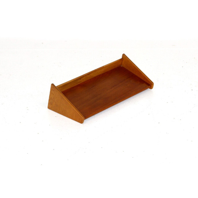 Vintage teak wall shelf, Sweden 1960