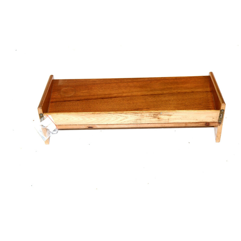 Vintage teak wall shelf, Sweden 1960