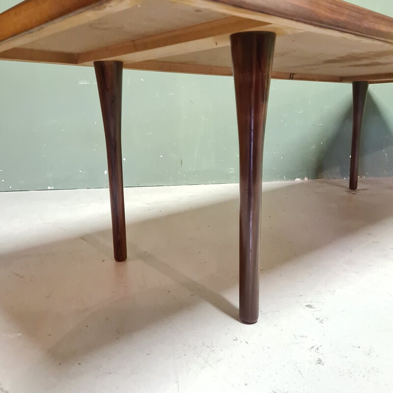 Rosewood vintage coffee table by Nanna Ditzel for Søren Wiladsen, Denmark 1950s