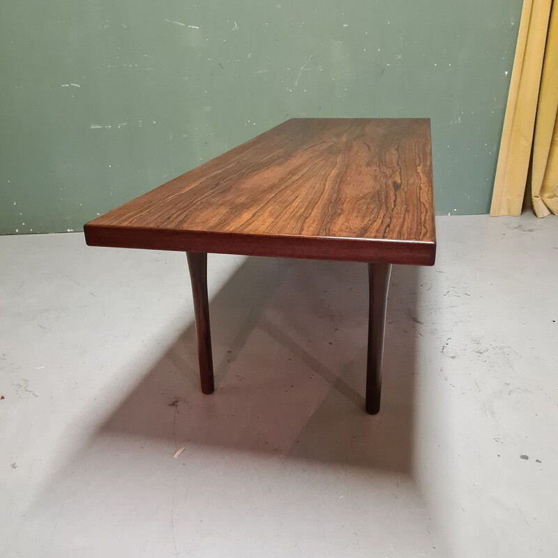 Table basse vintage en palissandre par Nanna Ditzel pour Søren Wiladsen, Danemark 1950