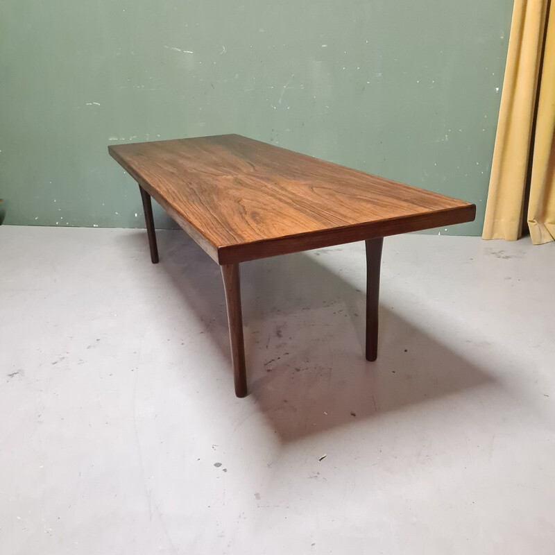 Rosewood vintage coffee table by Nanna Ditzel for Søren Wiladsen, Denmark 1950s