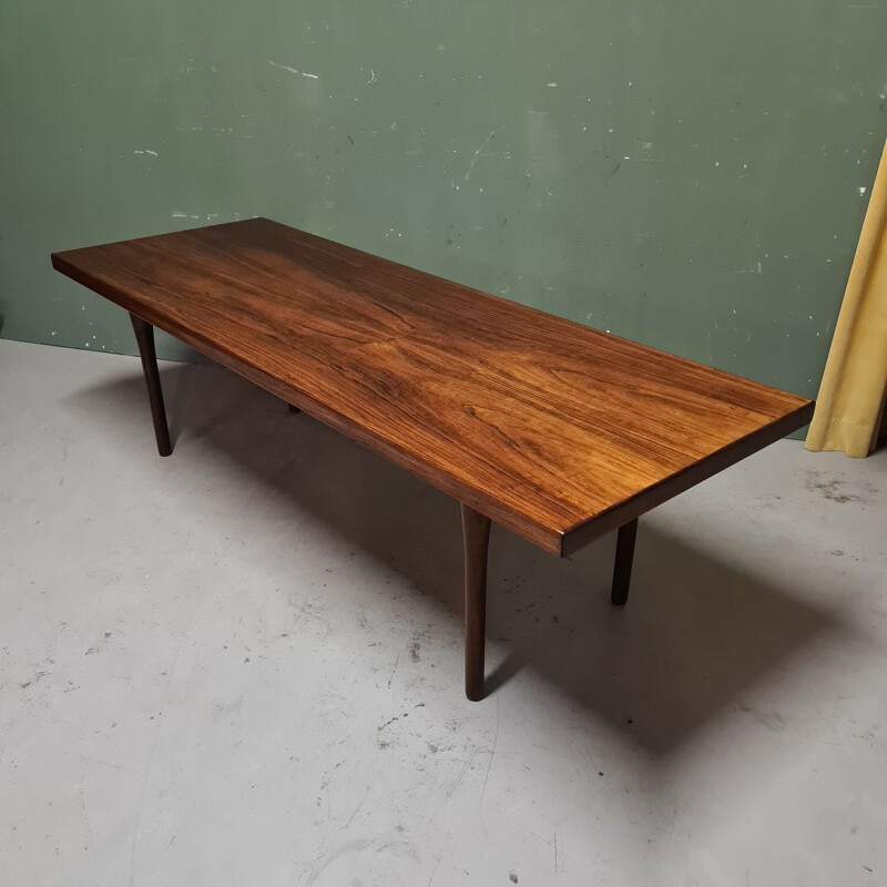 Rosewood vintage coffee table by Nanna Ditzel for Søren Wiladsen, Denmark 1950s