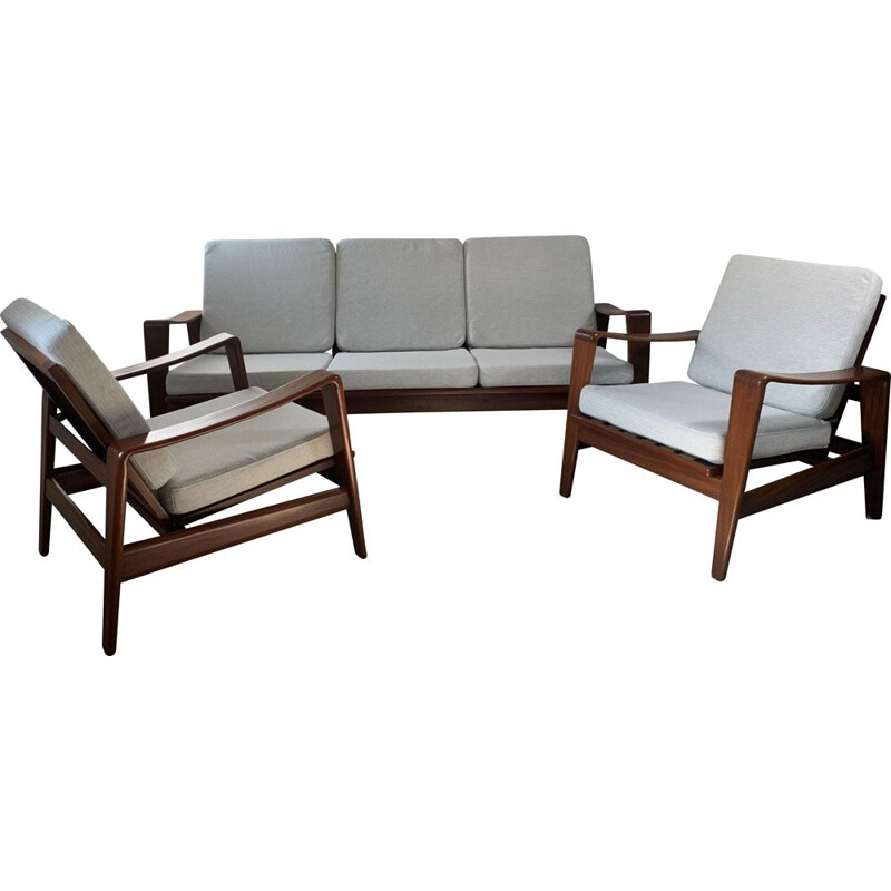 Vintage living room set by Arne Wahl Iversen for Komfort, Denmark 1960s