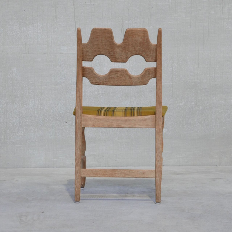 Ensemble de 6 chaises danoises vintage en bois de chêne par Henning Kjaernulf, 1960