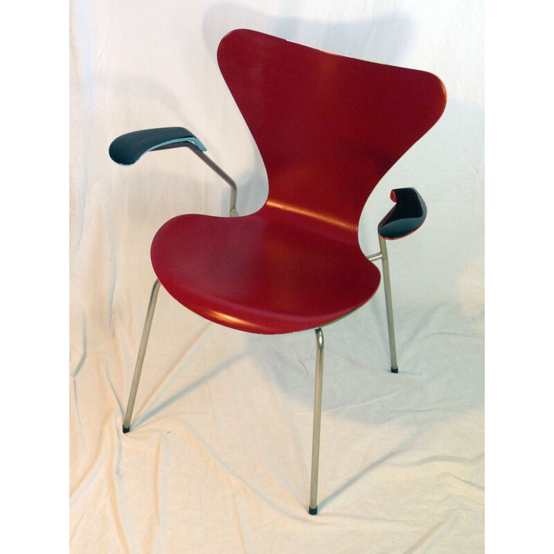 Poltrona vintage 3207 di Arne Jacobsen, 1955