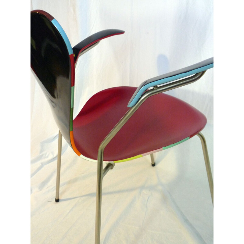 Cadeirão Vintage 3207 por Arne Jacobsen, 1955