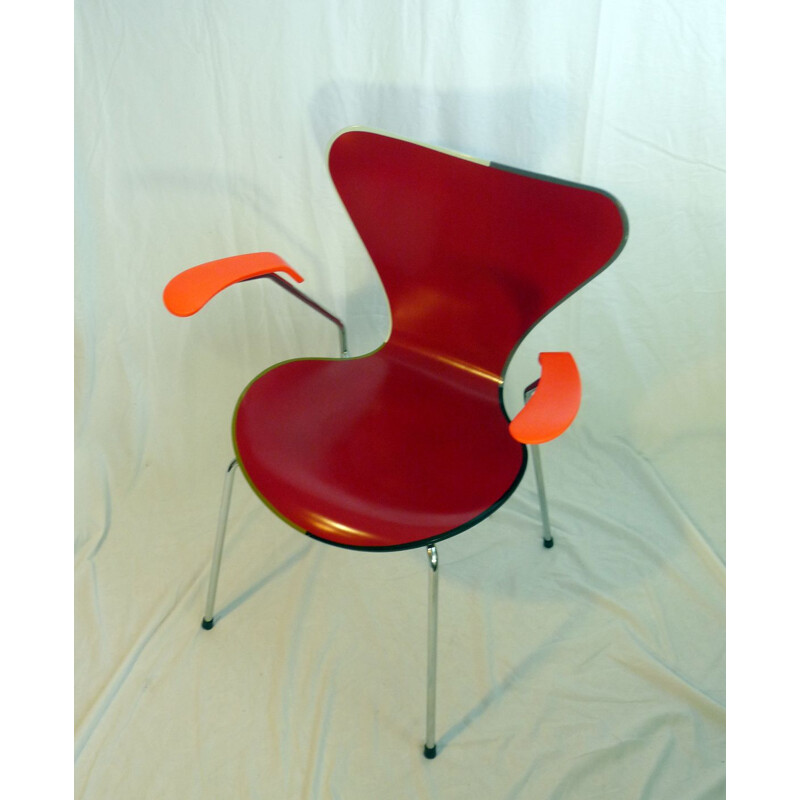 Fauteuil vintage série 7 d'Arne Jacobsen, 1955