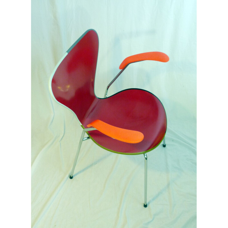 Fauteuil vintage série 7 d'Arne Jacobsen, 1955