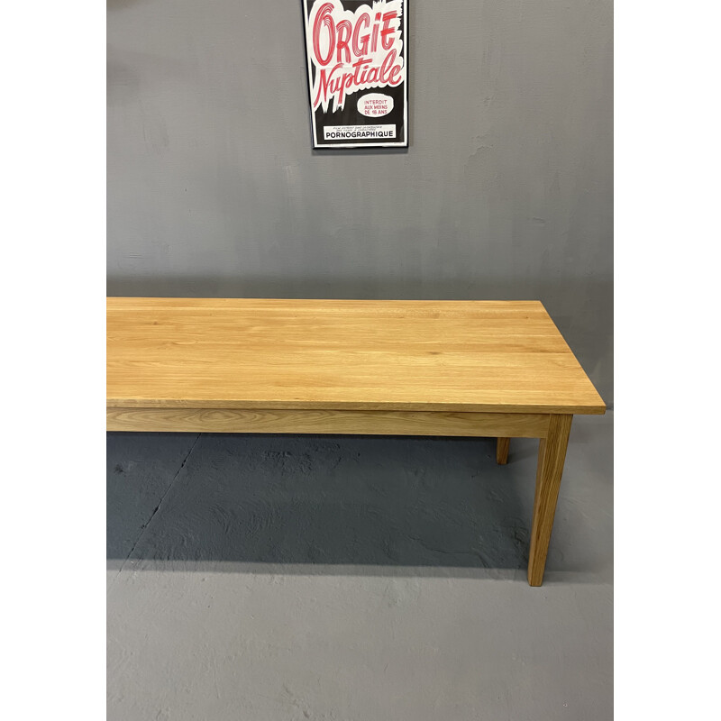 XXXL vintage farm table in solid oakwood