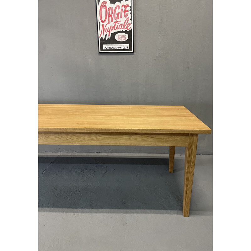 XXXL vintage farm table in solid oakwood