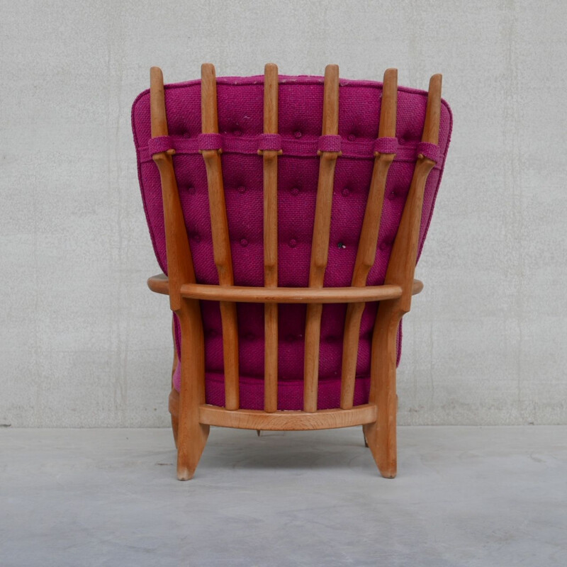 Vintage-Sessel "Repos" aus Eiche von Guillerme und Chambron, Frankreich 1960