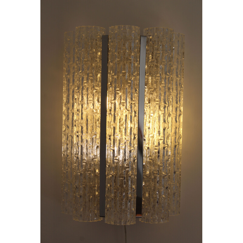 Vintage Murano glass wall lamp, 1970