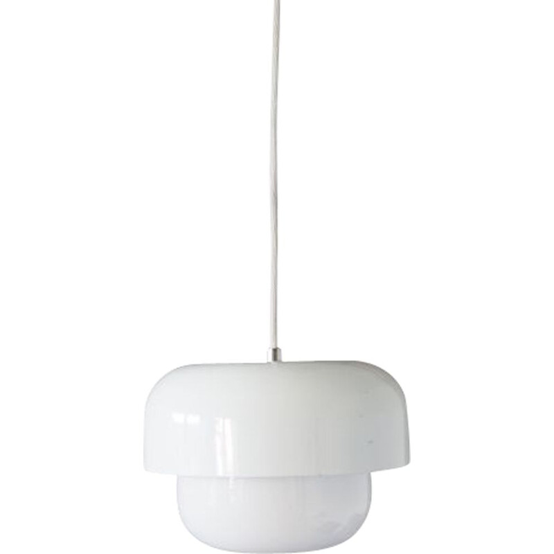 Vintage white pendant lamp, Denmark 1990s