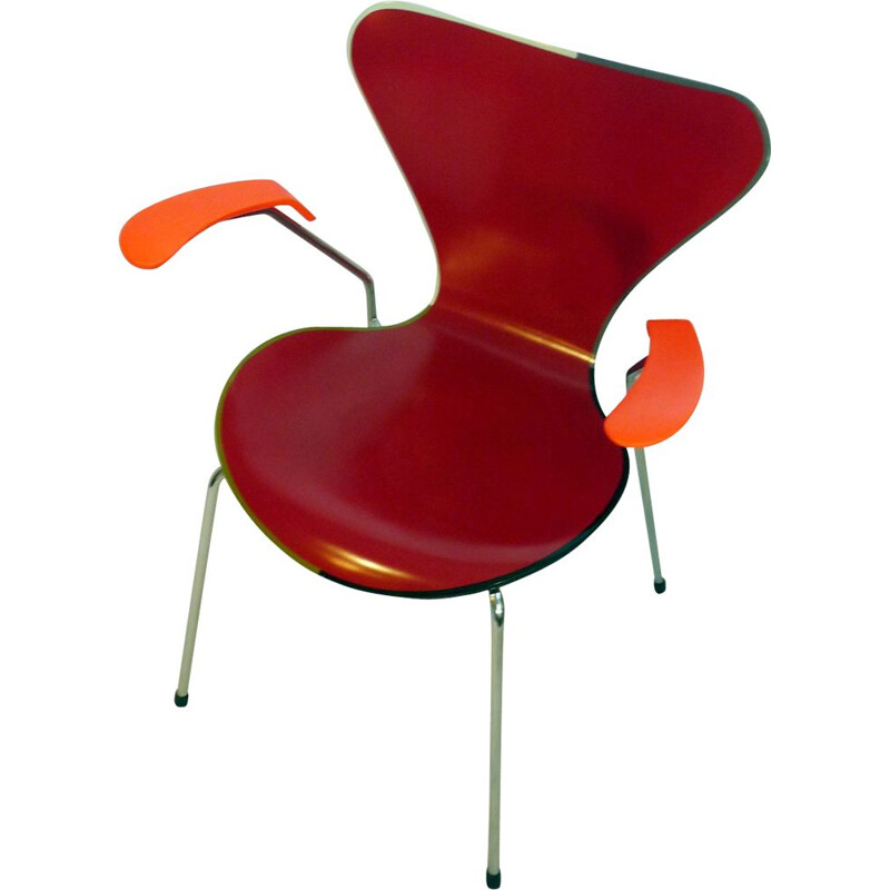Fauteuil vintage série 7 d'Arne Jacobsen, 1955