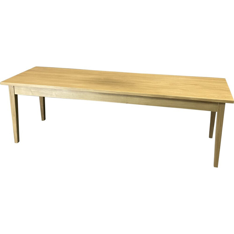 XL vintage farm table in solid oakwood