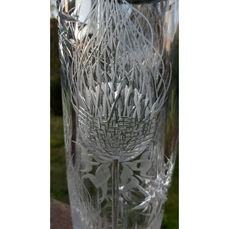 Vintage kristallen vaas, 1970-1980