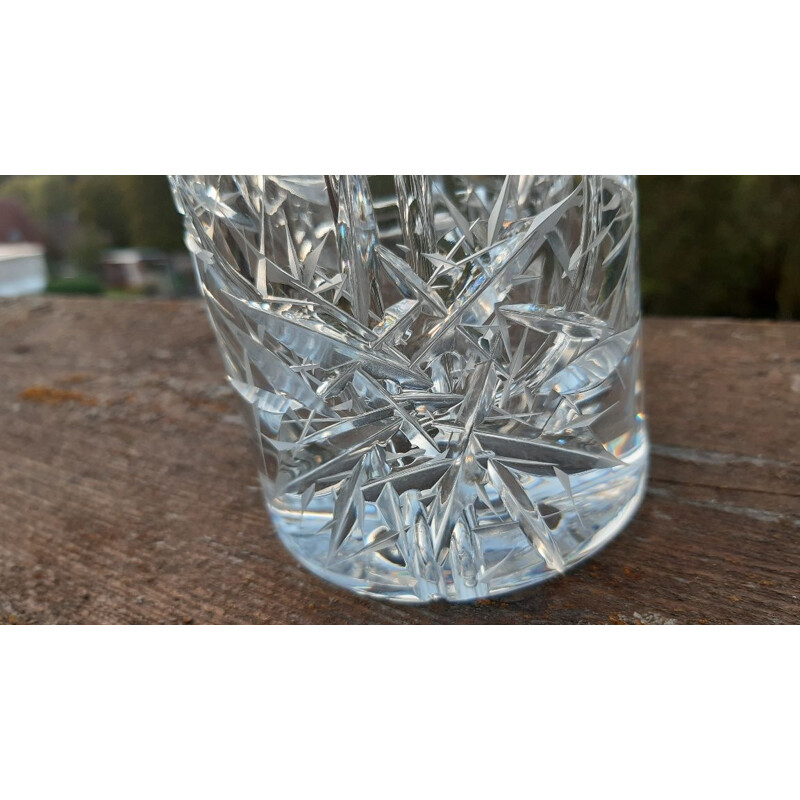 Vintage crystal vase, 1970-1980