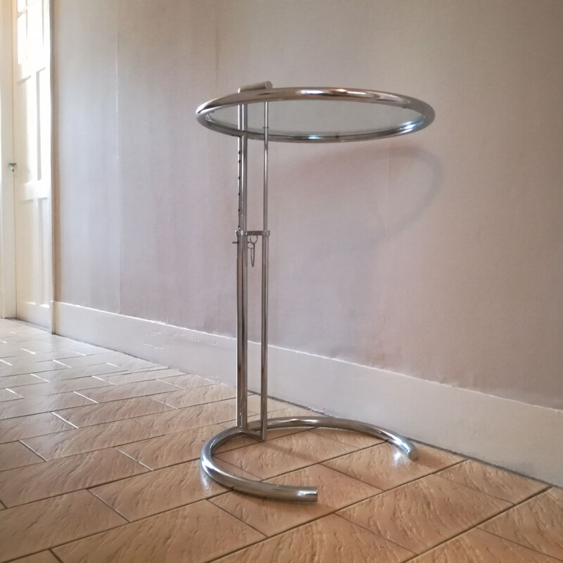 Vintage pedestal table by Eileen Gray, 1970