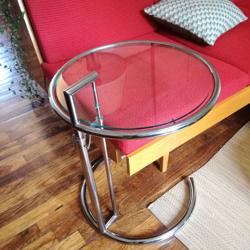Vintage pedestal table by Eileen Gray, 1970