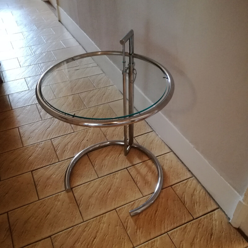 Vintage pedestal table by Eileen Gray, 1970
