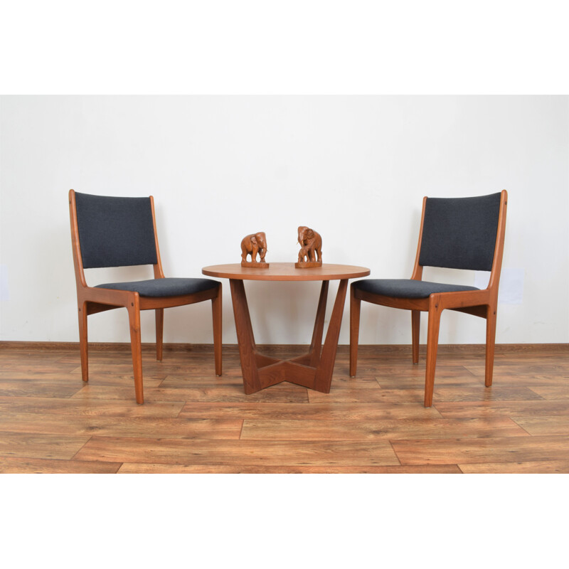 Set of 4 mid-century Danish teak dininng chairs by Johannes Andersen, 1960s