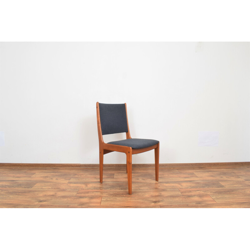 Set of 4 mid-century Danish teak dininng chairs by Johannes Andersen, 1960s