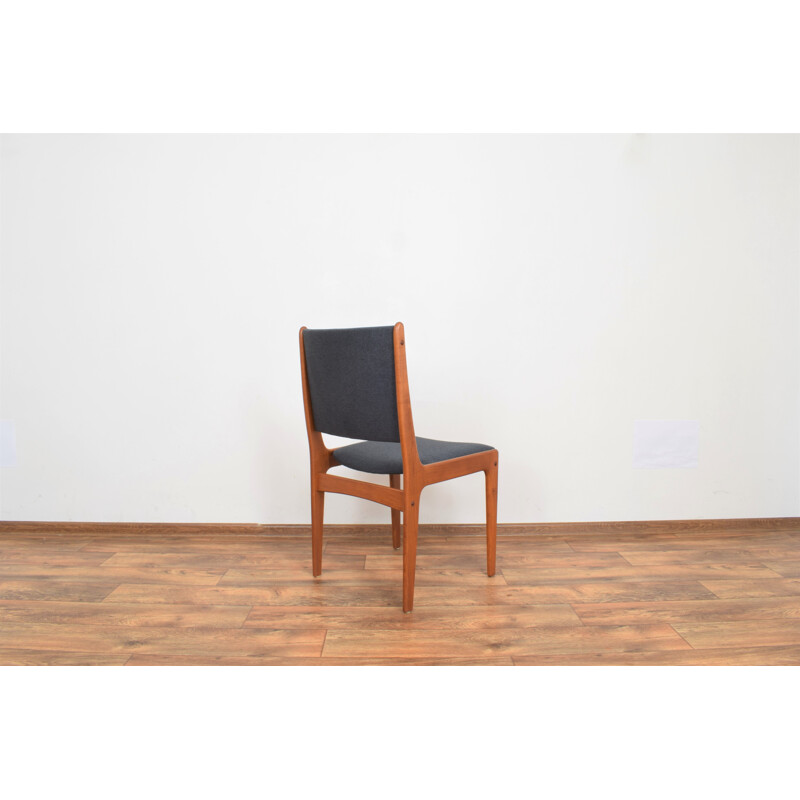 Set of 4 mid-century Danish teak dininng chairs by Johannes Andersen, 1960s