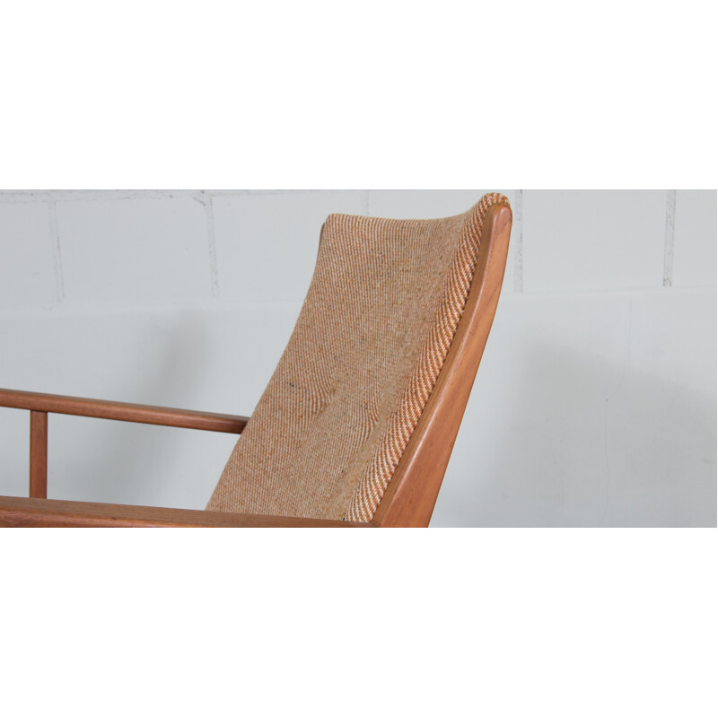 Tønder "Boomerang" rocking chair in teak, Sorensen Georg JENSEN - 1950s