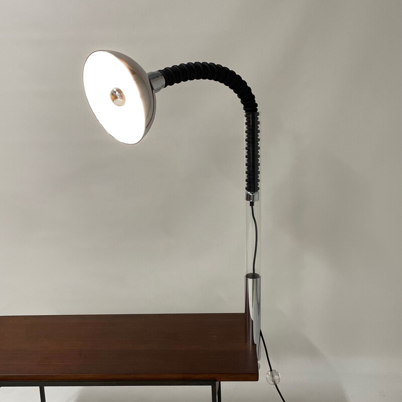 Lampe de table vintage chromée avec bras flexible par Cosack Leuchten, Allemagne 1970