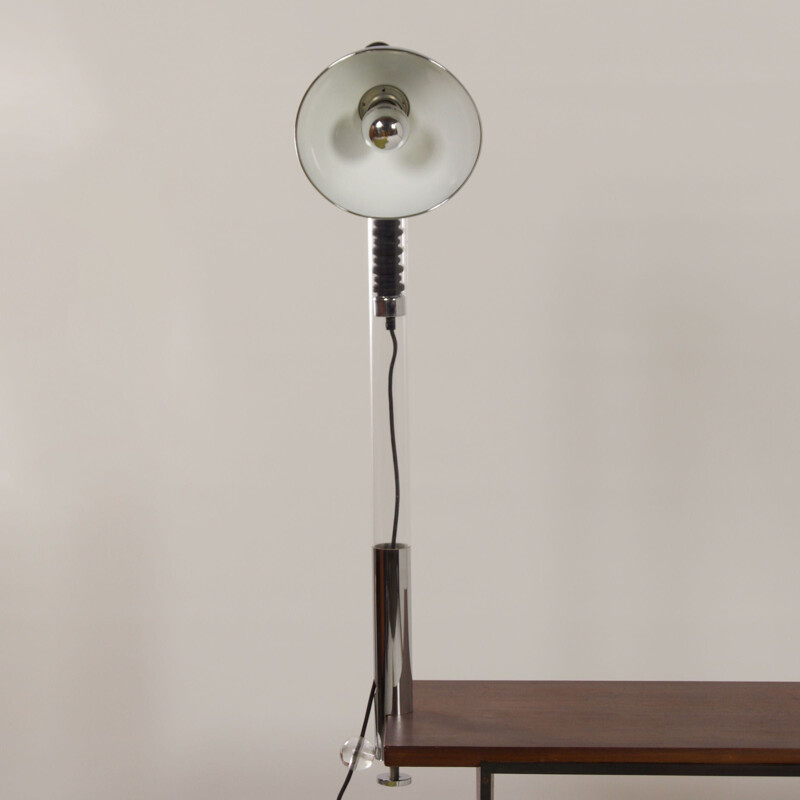 Lampe de table vintage chromée avec bras flexible par Cosack Leuchten, Allemagne 1970