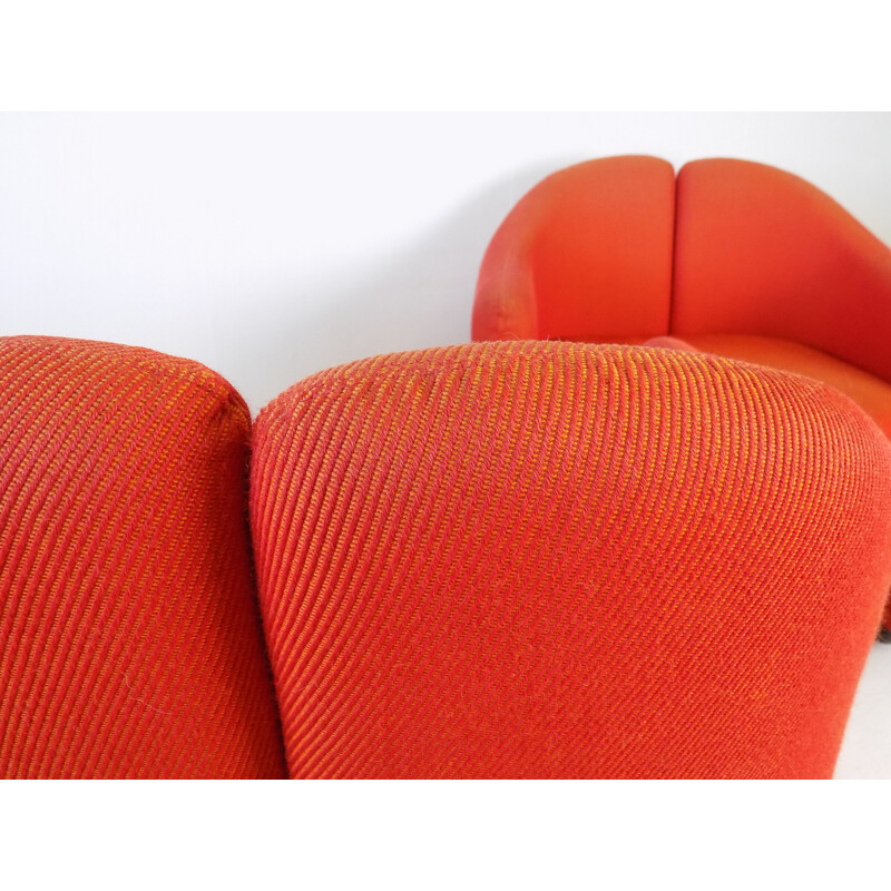 Pair of vintage Tecno Ps142 armchairs by Eugenio Gerli