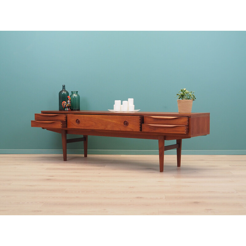 Teak vintage lowboard, Denmark 1960s