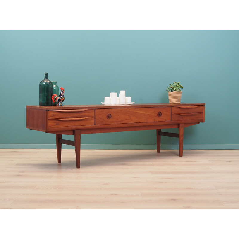 Teak vintage lowboard, Denmark 1960s