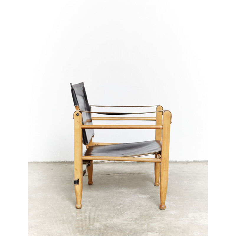 Mid-century safari armchair by Aage Bruun & Søn