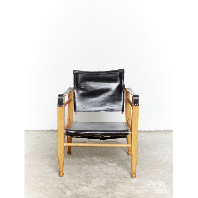 Mid-century safari armchair by Aage Bruun & Søn