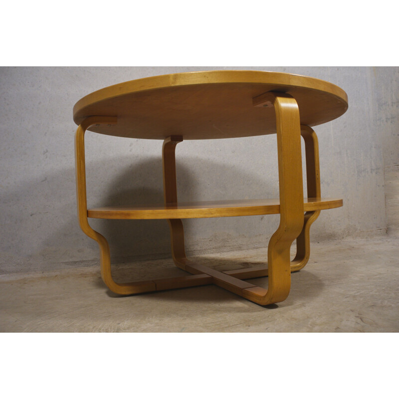 Mid century plywood coffee table by Ilmari Lappalainen for Asko, 1960s
